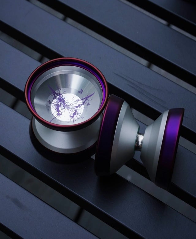 シャイ(マットシルバー / マットパープルリム) | ヨーヨーショップ